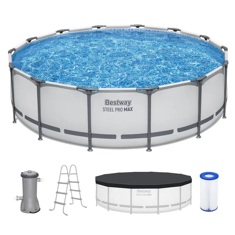 Round Frame Backyard Pool Set