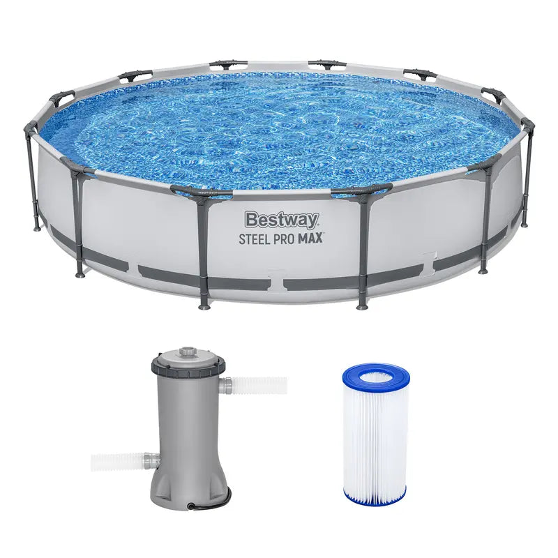 Round Frame Backyard Pool Set