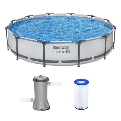 Round Frame Backyard Pool Set
