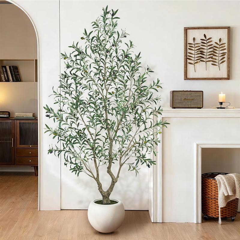 Lifelike Potted Olive Decor Tree