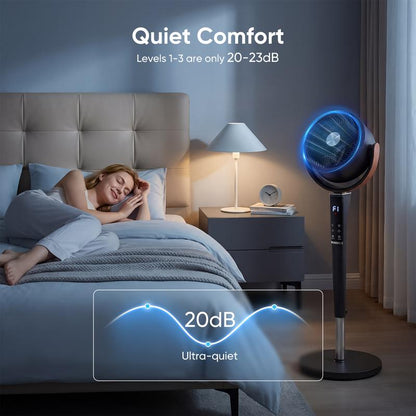 Quiet Oscillating Pedestal Air Fan