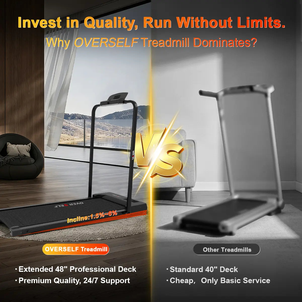 Slim Foldable Daily Walk Treadmill