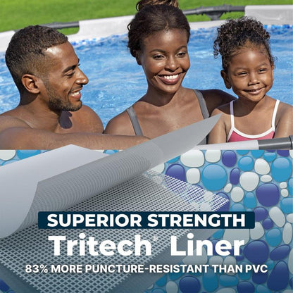 Round Frame Backyard Pool Set