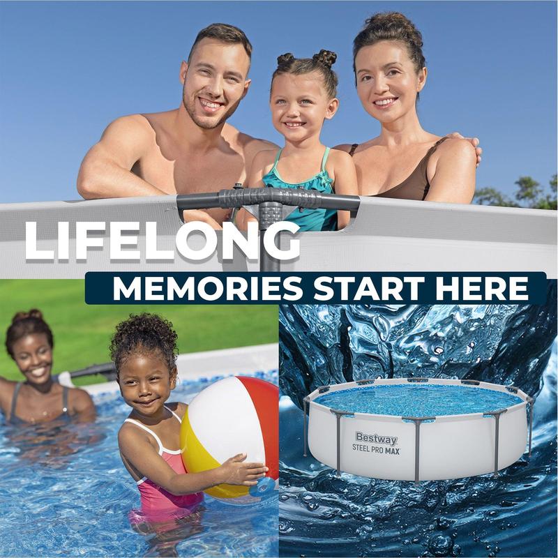 Round Frame Backyard Pool Set