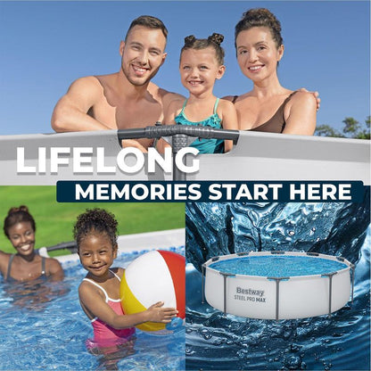 Round Frame Backyard Pool Set