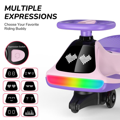 12V Light-Up Electric Wiggle Car