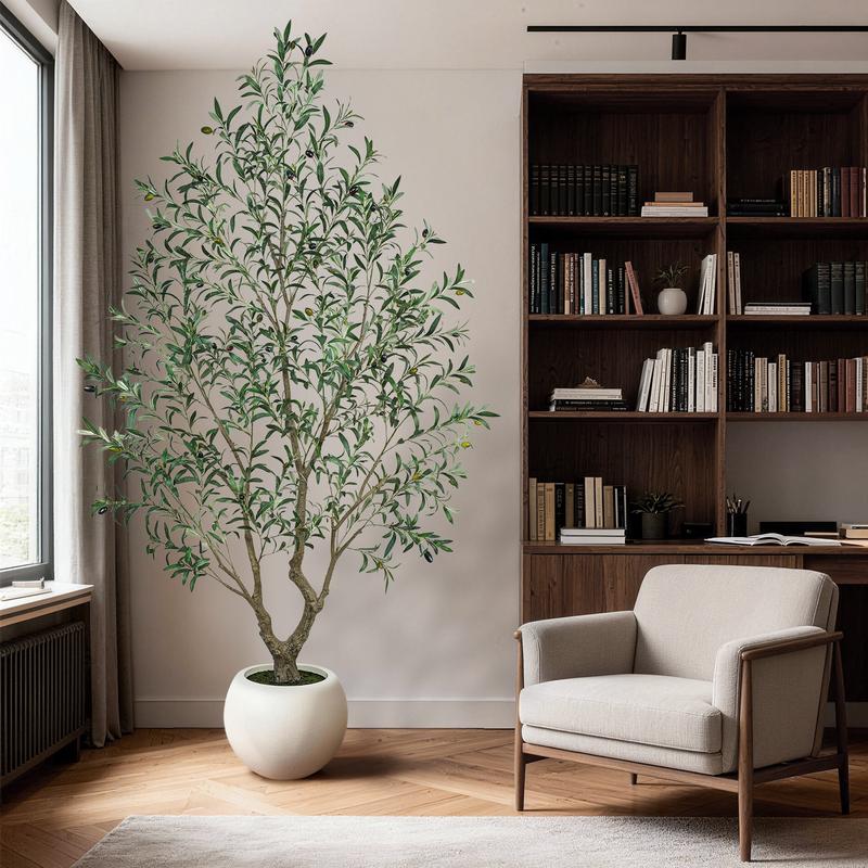 Lifelike Potted Olive Decor Tree