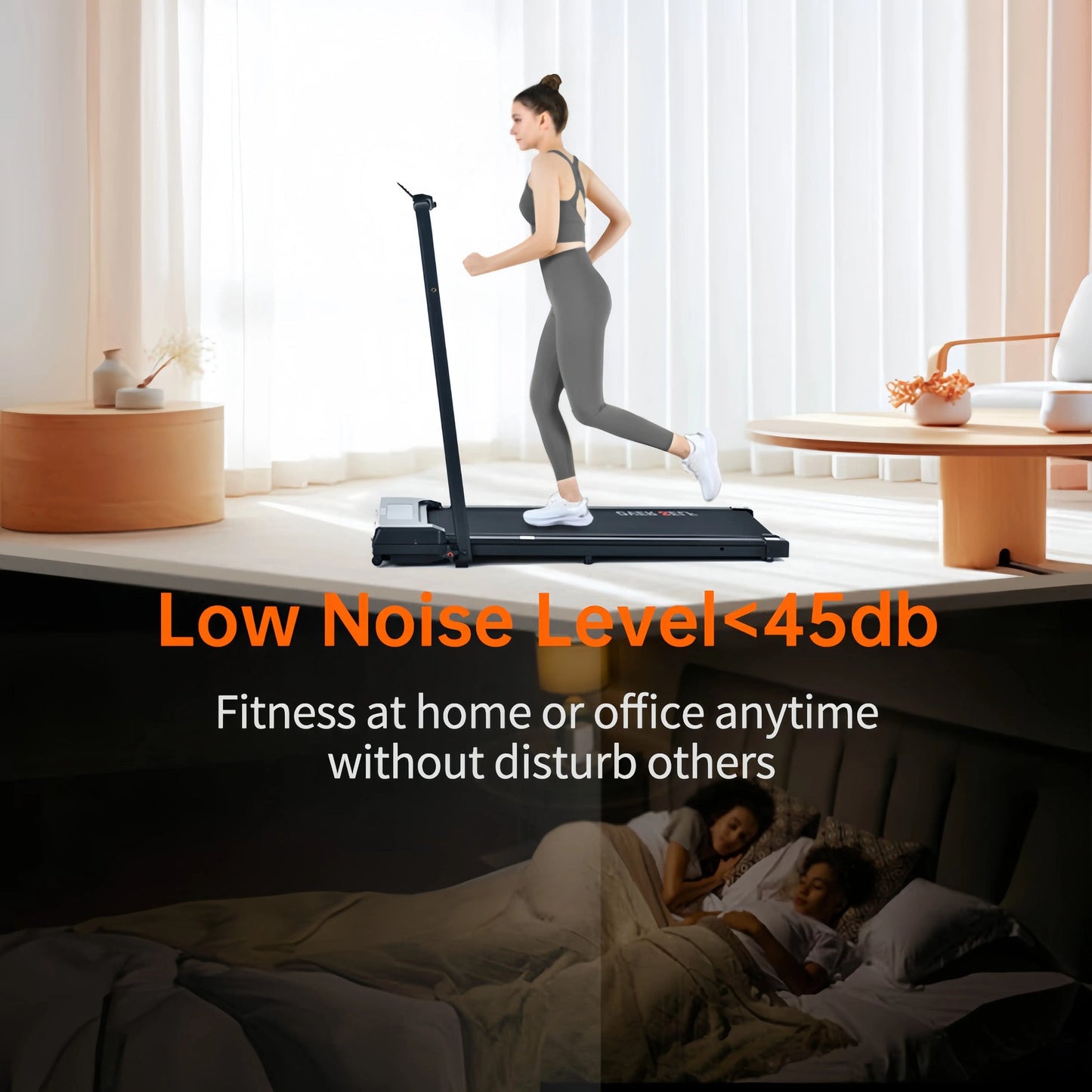 Slim Foldable Daily Walk Treadmill