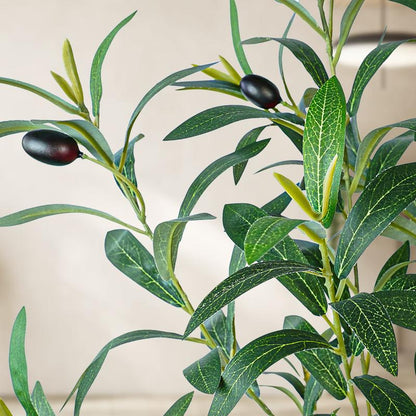 Lifelike Potted Olive Decor Tree