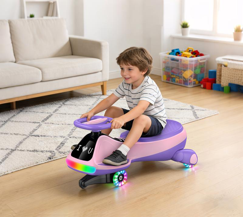 12V Light-Up Electric Wiggle Car
