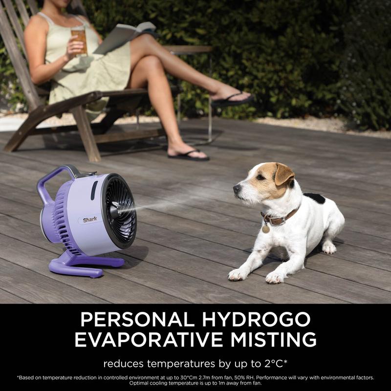 Cordless Misting Patio Cooling Fan