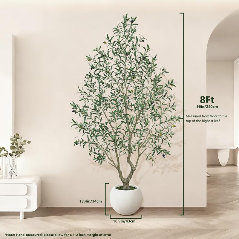 Lifelike Potted Olive Decor Tree