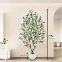 7 FT With white pot