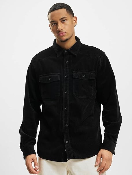 Men's Corduroy Classic Long-Sleeved Shirt Dress