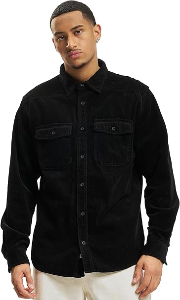 Men's Corduroy Classic Long-Sleeved Shirt Dress